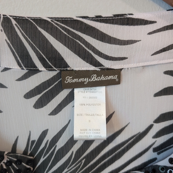 Tommy Bahama Palm Print Swim Cover Up Size Small - Picture 4 of 10